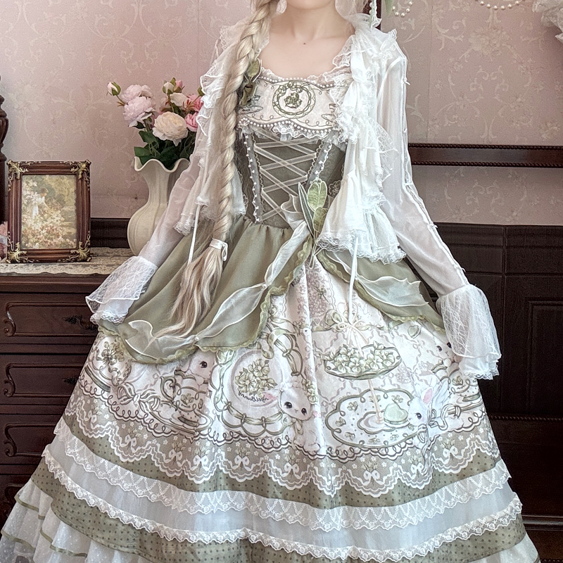 Mist Cardigan - Lightweight Sweet Lolita Bolero, Ruffle Details 44496:810958