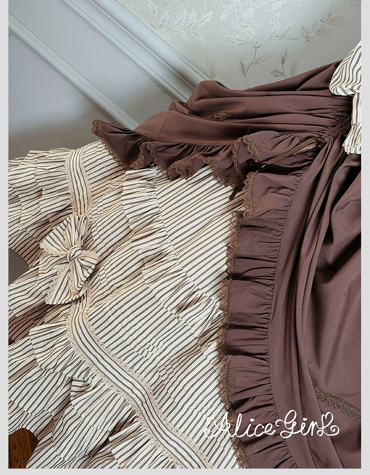 Alice Girl - Duke of Victoria - Classic Lolita SK & Overskirt Set 44092:794856