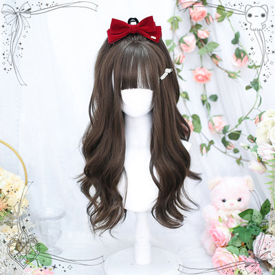 Dalao Home~Gentle Daily Lolita Long Curly Wig 6077 cold brown  