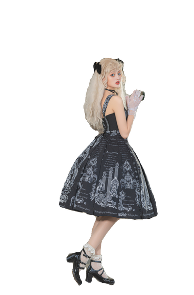 (BFM)Vault Design~Angel Garden~Daily Elegant Lolita Dress Chiffon JSK Dress   