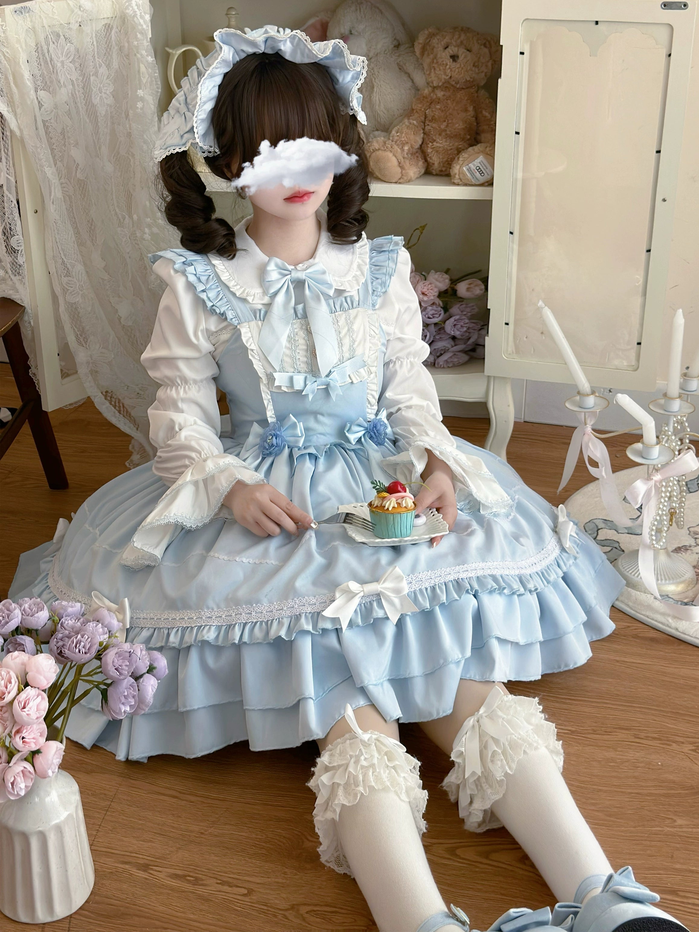 Hanguliang - Paper Shell Cake - Sweet Lolita JSK Dress Summer Dress