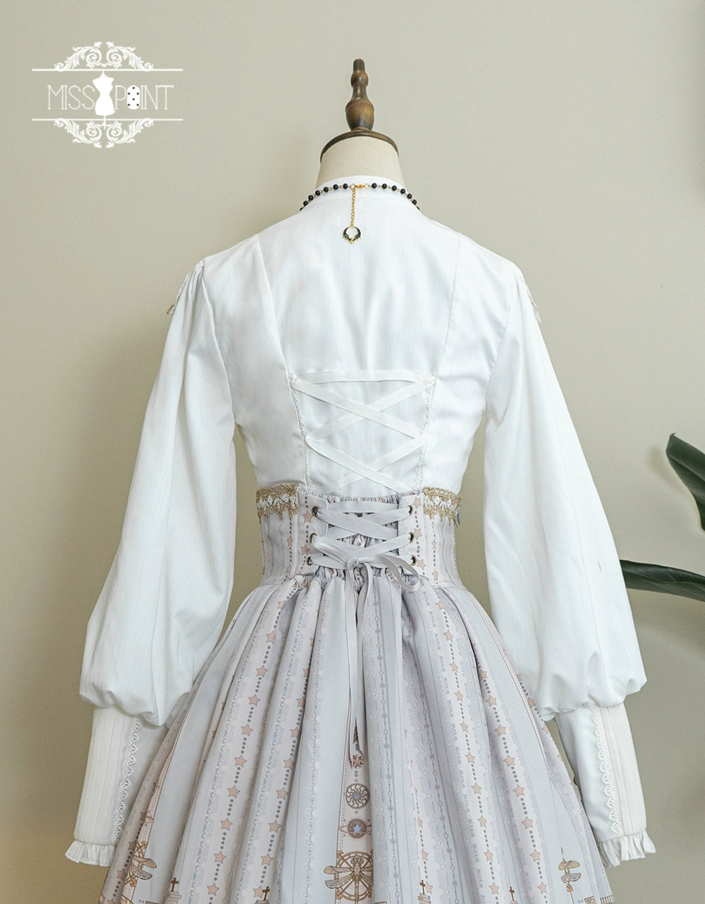 (BFM)Miss Point~Demon Hunting Notes~Elegant Lolita Blouse Ruffled Collar 33612:433940