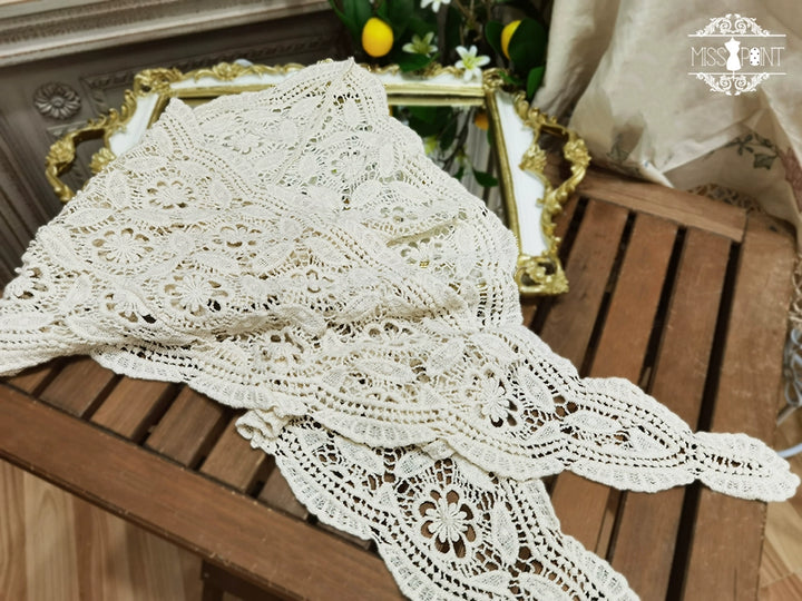 (Buyforme)Miss Point~ Forest Lolita Small Straw Hat Clip KC Accessory triangular shawl