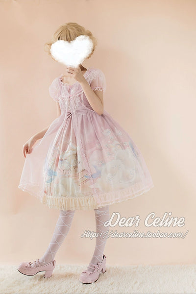 DearCeline~Midsummer Night's Dream~Daily Lolita Organza Covering Smock   