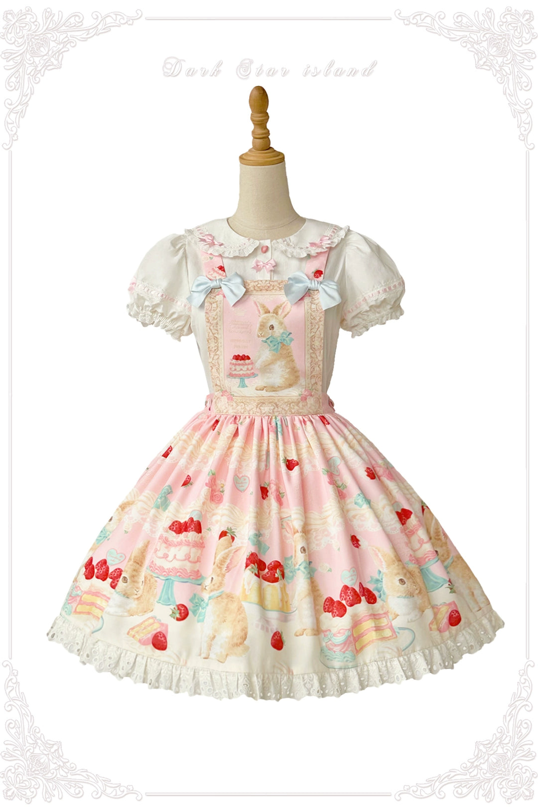 Dark Star Island~Honey Bunny Cake~Sweet Lolita JSK/OP/Strap SK/Shirt (2XL L M S XL) 39864:638652