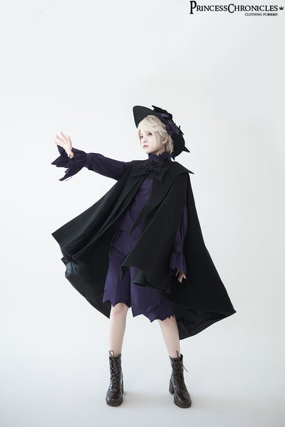 Princess Chronicles~Ouji Lolita Prince Black Bow Cloak   
