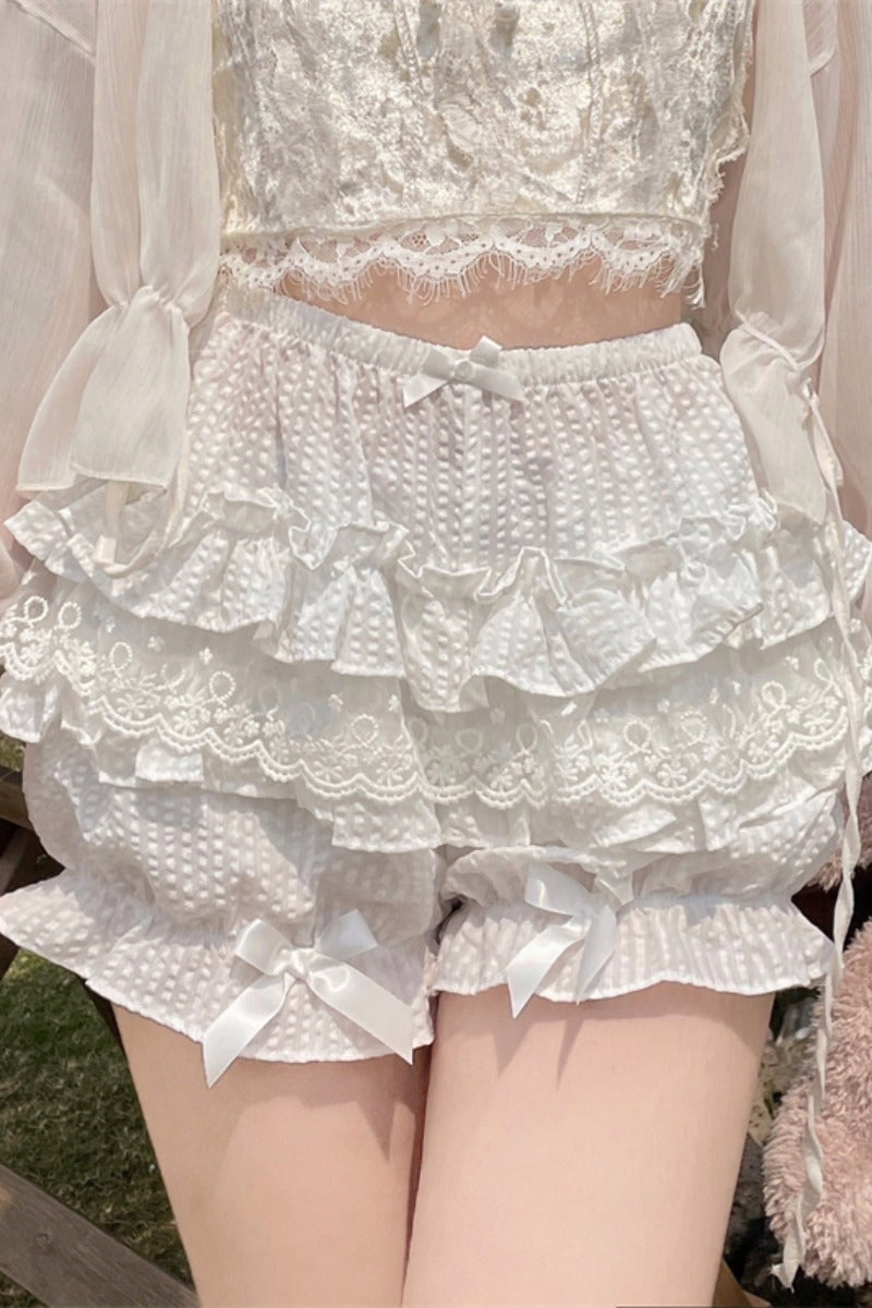 Sugar Girl~Daily Lolita Bloomers Lace Leggings for Summer Wear   
