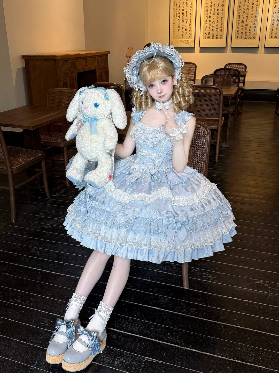 Immersive original~Belia~Old School Lolita JSK Sweet Doll Princess Dress   