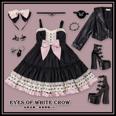 (Buyforme)Eye Of White Crow~Sweet and Cool Lolita Headband KC   