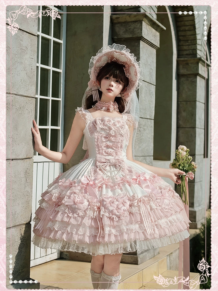 Shuang Sheng Xiao Xiong - Heart of Love - Lace Sweet Lolita Accessory Set 44308:803619