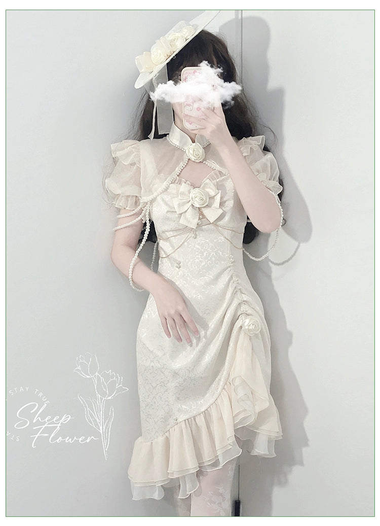 (BFM)Melonshow~Chinese Style Lolita Dress~Camellia 2.0 Cheongsam Mermaid JSK 31826:371580
