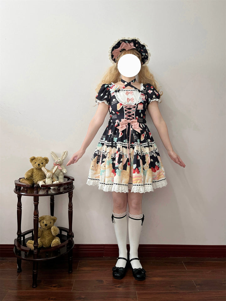 Dark Star Island~Honey Bunny Cake~Sweet Lolita JSK/OP/Strap SK/Shirt   