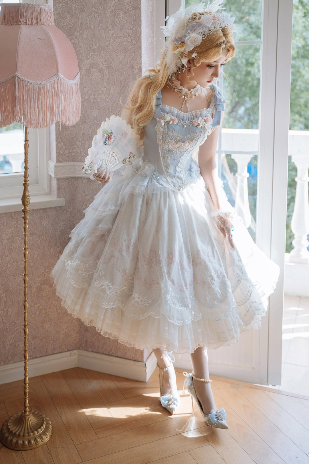 (BFM)Garden Cat~Dreamy Dance Gorgeous Lolita JSK and SK