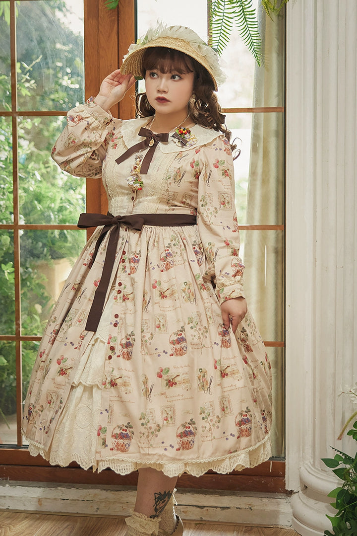 (Buyforme)Miss Point~Forest Lolita Lantern Sleeve OP Casual Dress 29482:341890