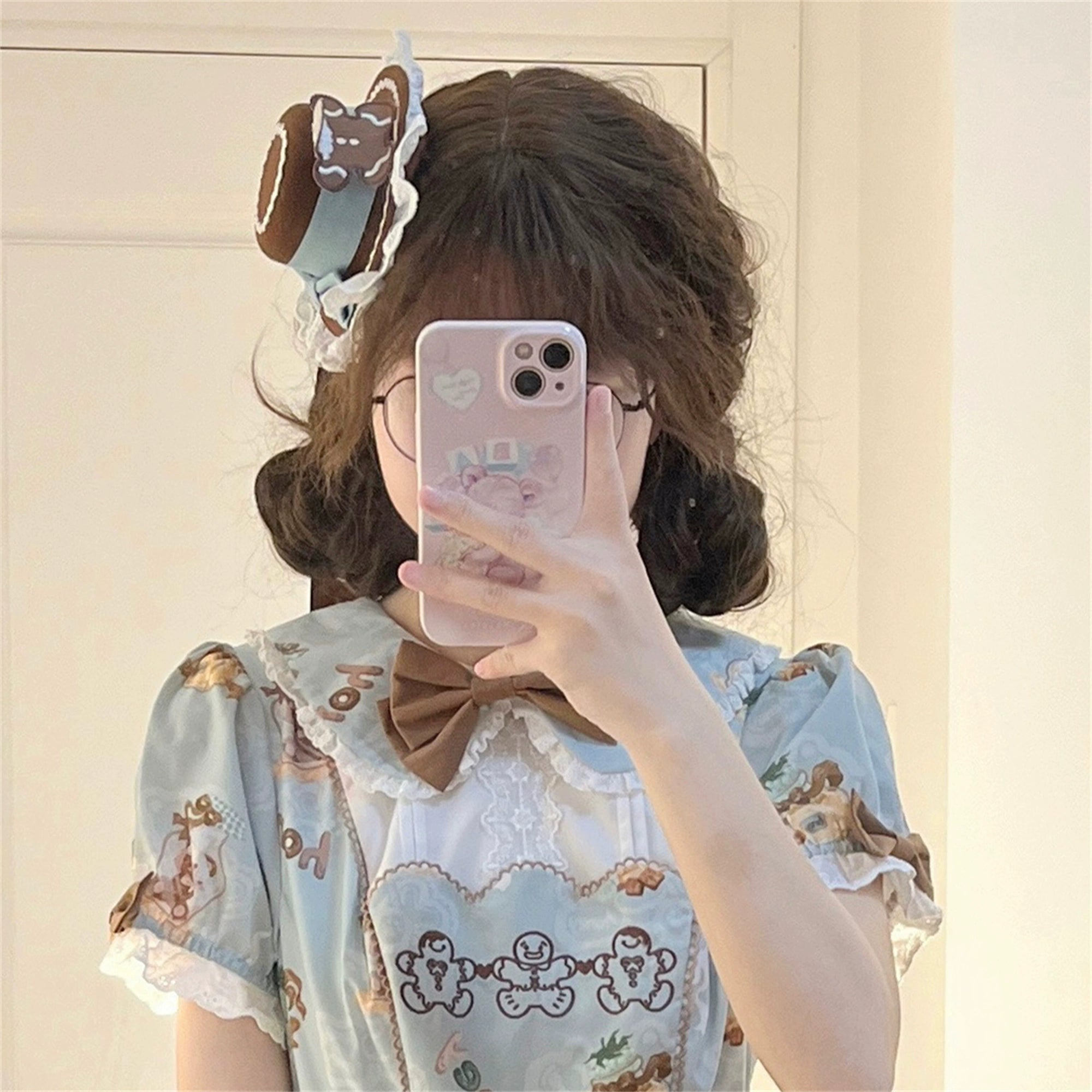 Babyblue~Bear Honey~Sweet Lolita Accessory Gingerbread Man Design 40364:660850