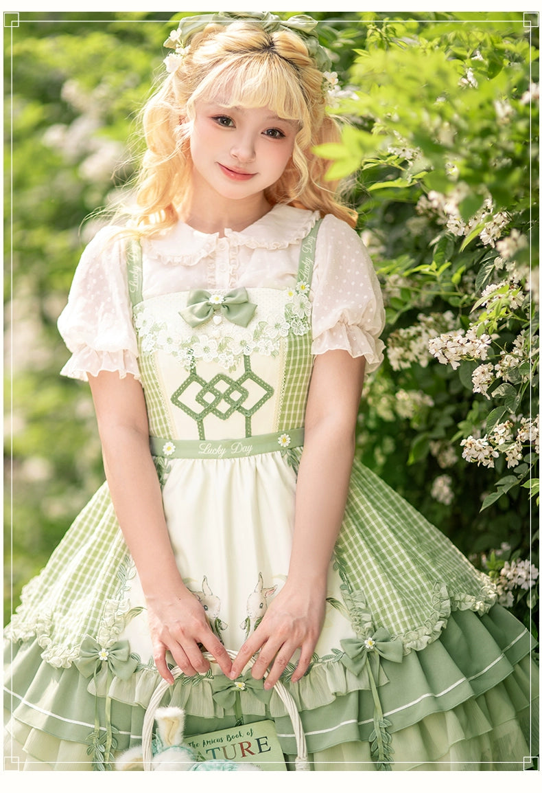 YingLuoFu~Lucky Day~Country Lolita JSK Dress Cute Lolita Dress