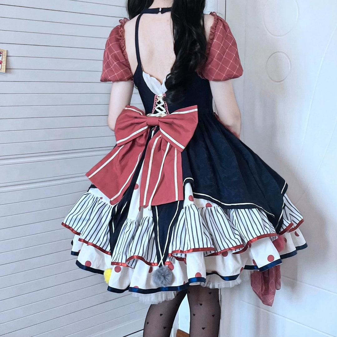 (BFM)Puppet Night~Circus Troupe~Daily Sweet Lolita Halter Dress   