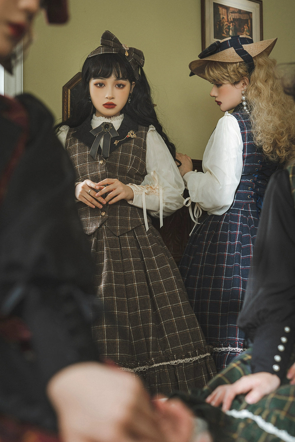(BFM)Miss Point~Rose~Elegant Lolita Pliad Print Vest Customized 32510:385370