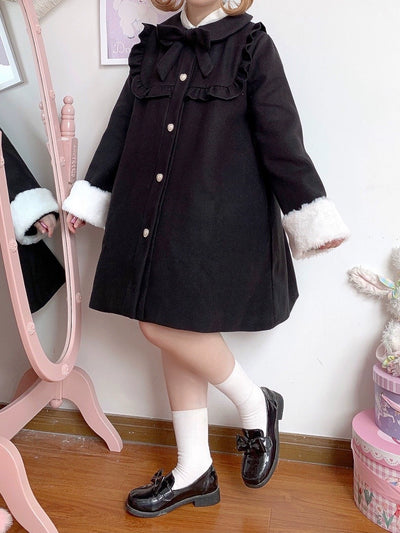 BigLolita~Miss Jenny~Plus Size Sweet Lolita Coat Woolen Lolita Coats   