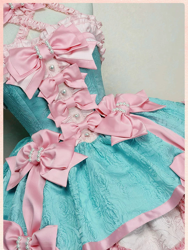 Sweetheart Petal - Sweet Lolita Petal Hem JSK Dress, Halter Neckline 44733:820726