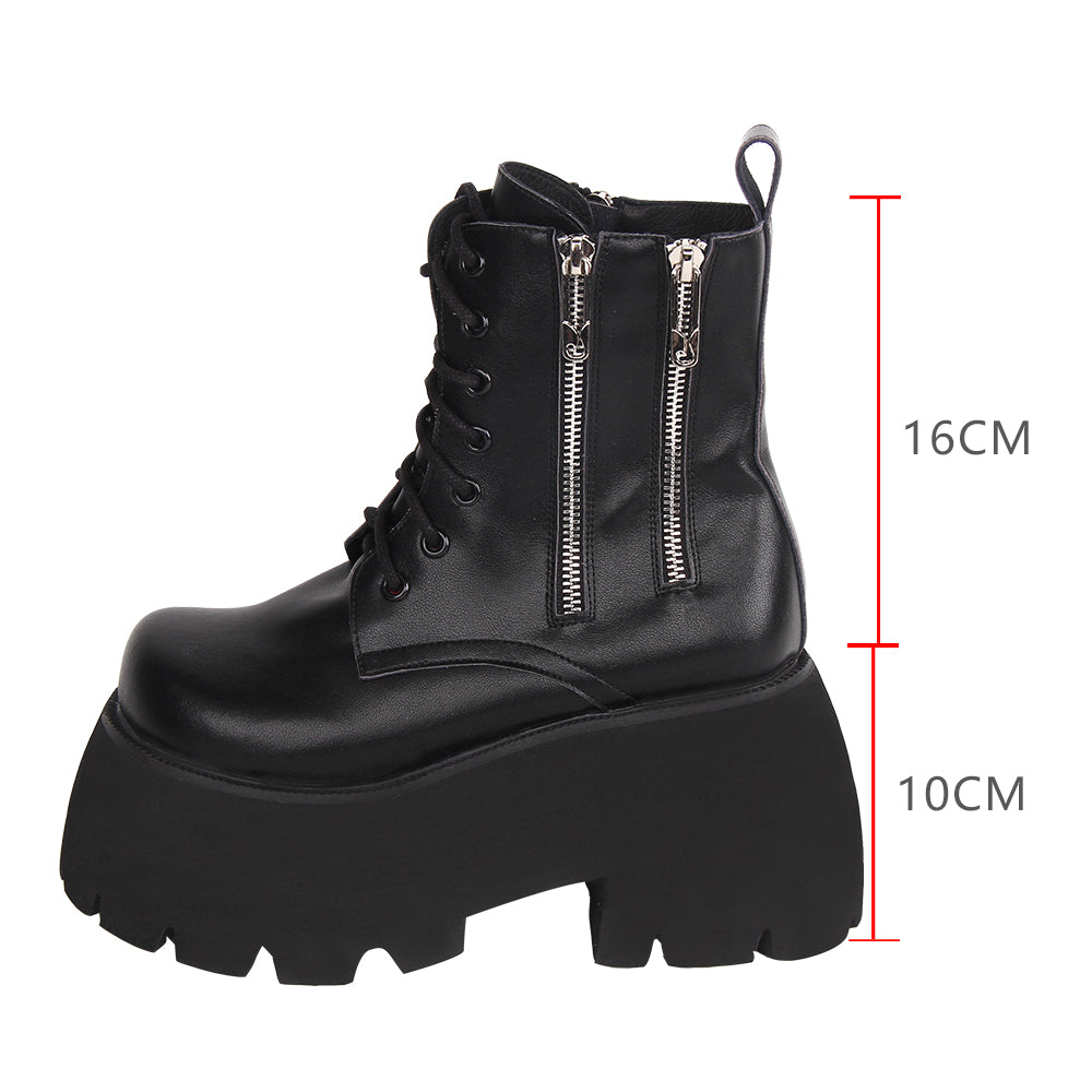 Pupujia~Punk Lolita High Heel Platform Shoes Customized 34 black 10CM 