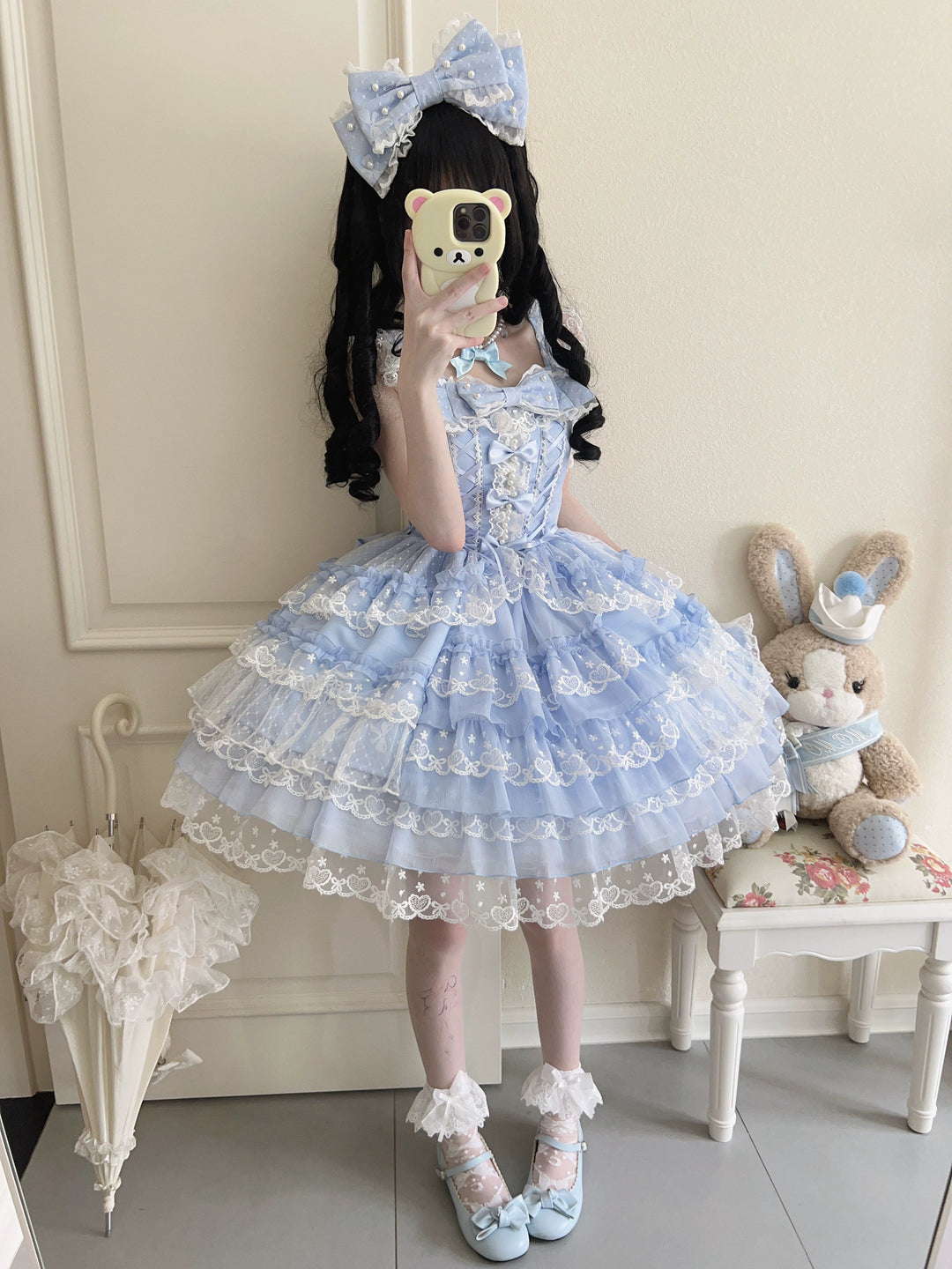 Sugar Girl~Love Overture~Sweet Lolita JSK Suit Tiered Ruffles Dress