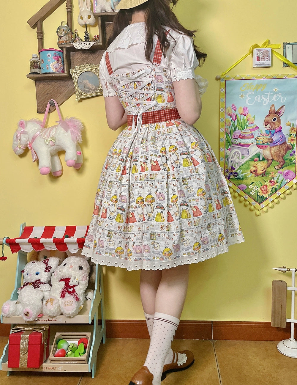 Miss Cube~Dress Up Dolls~Summer Kawaii Lolita JSK Dress Customized Size