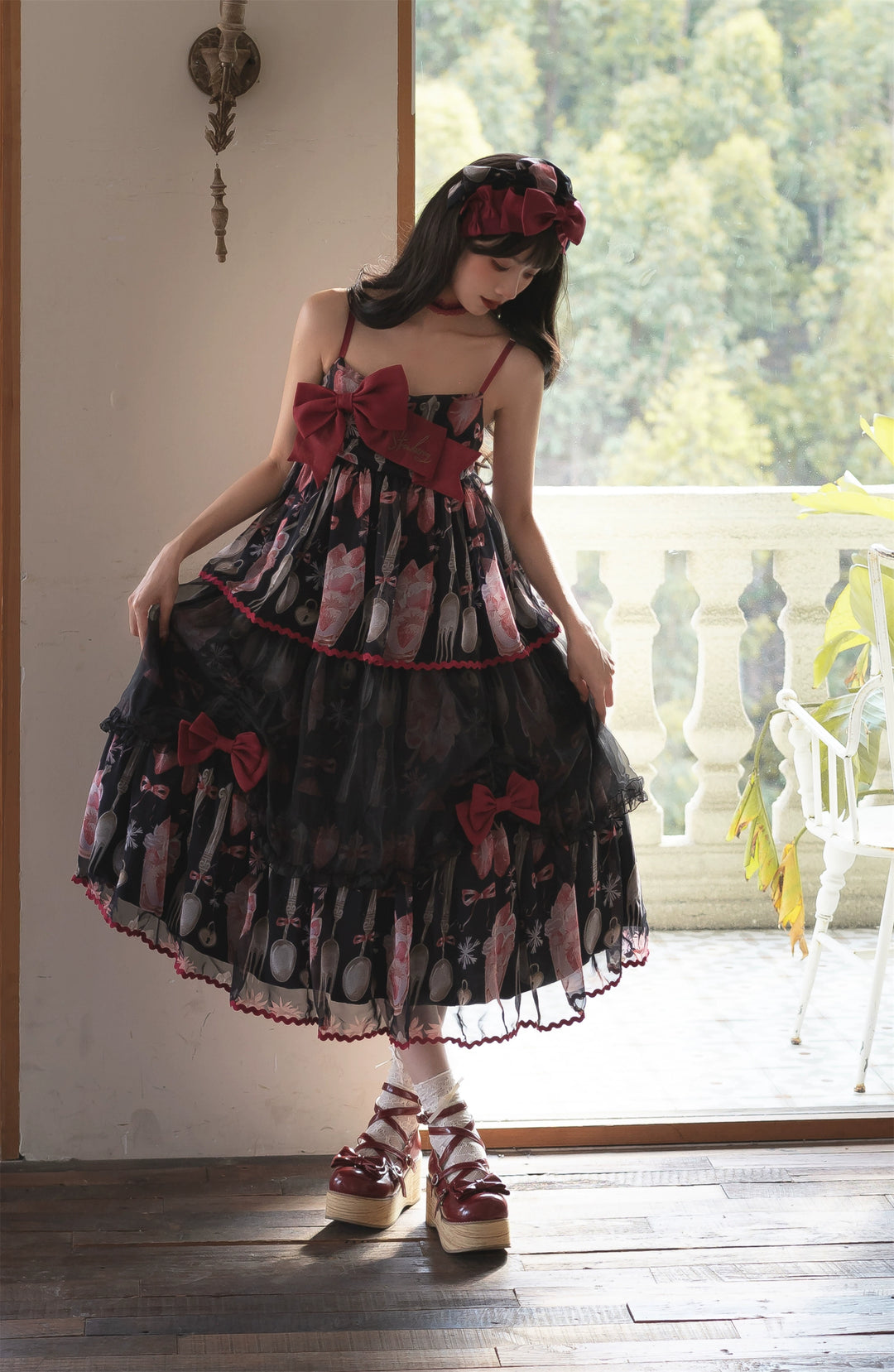 Babyblue~Strawberry Box~Sweet Lolita JSK With Strawberry Print 42972:760729