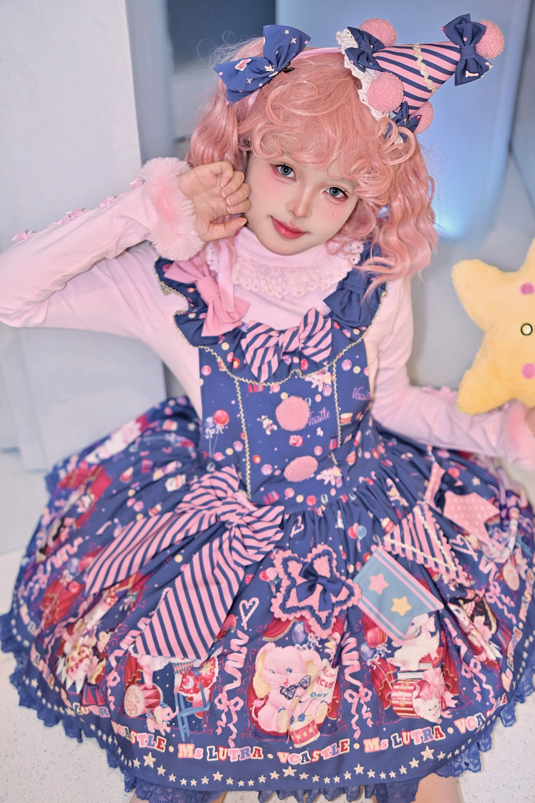 Vcastle~IP Collab Sweet Lolita Salopette and SK 40848:681952