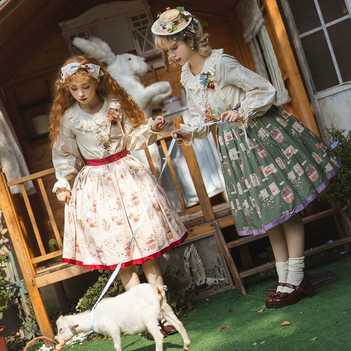 (Buyforme)Miss Point~ Forest Lolita Small Straw Hat Clip KC Accessory 29484:342856