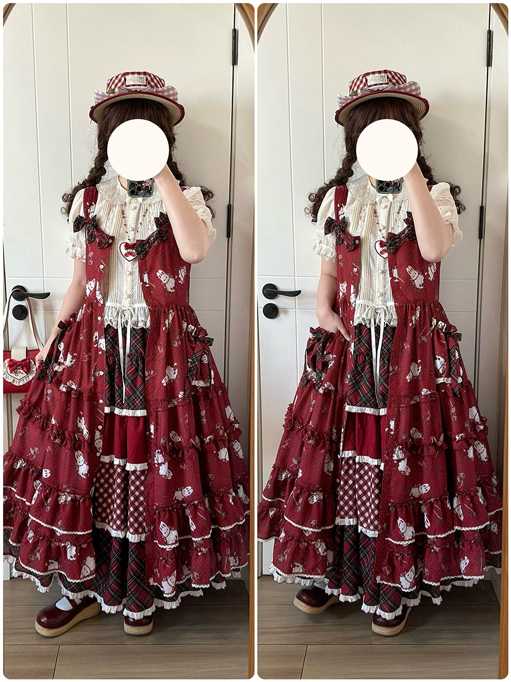 Miss Point - Forest Berry Bunny - Sweet Lolita JSK Elegant Bunny Print Dress 41972:721114