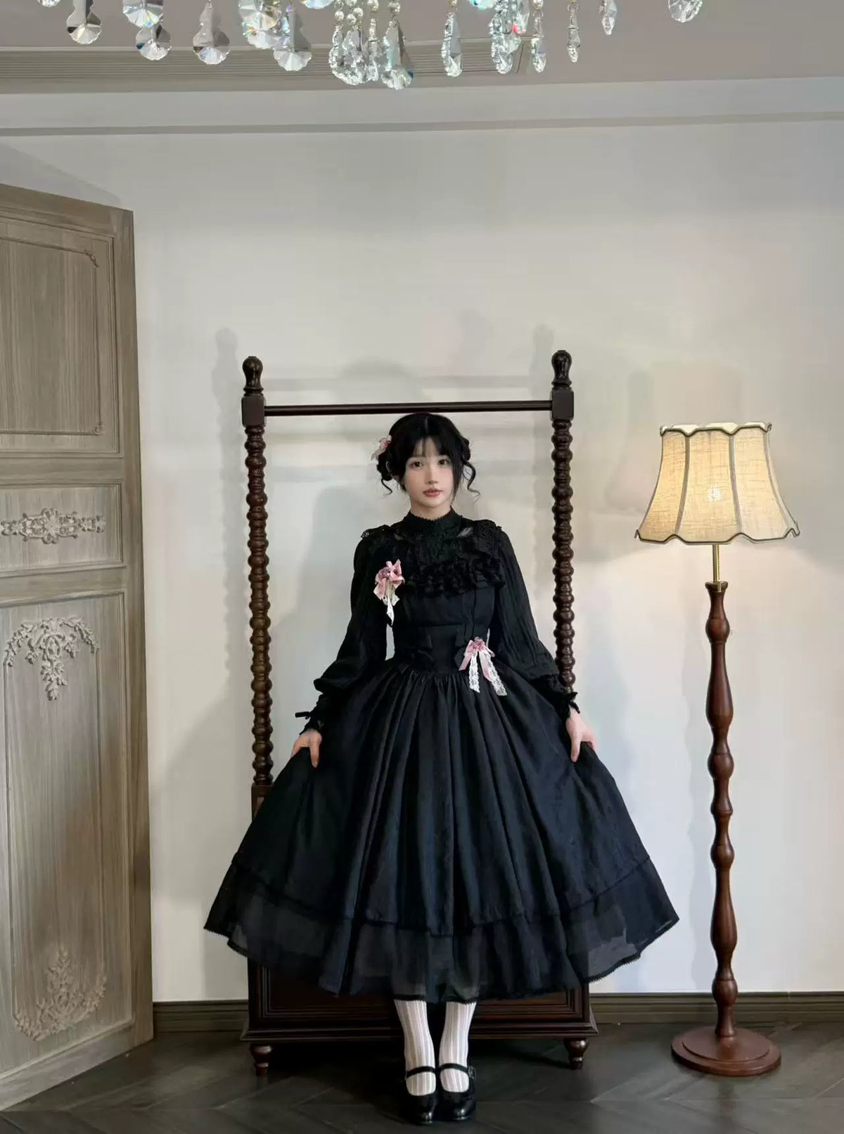 Kiss of Nyx 2.0 - Plus Size Classic Lolita Solid JSK Dress, Boned Waist 45947:869496