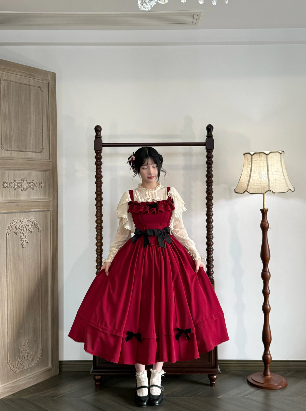 Kiss of Nyx 2.0 - Plus Size Classic Lolita Solid JSK Dress, Boned Waist 45947:869490