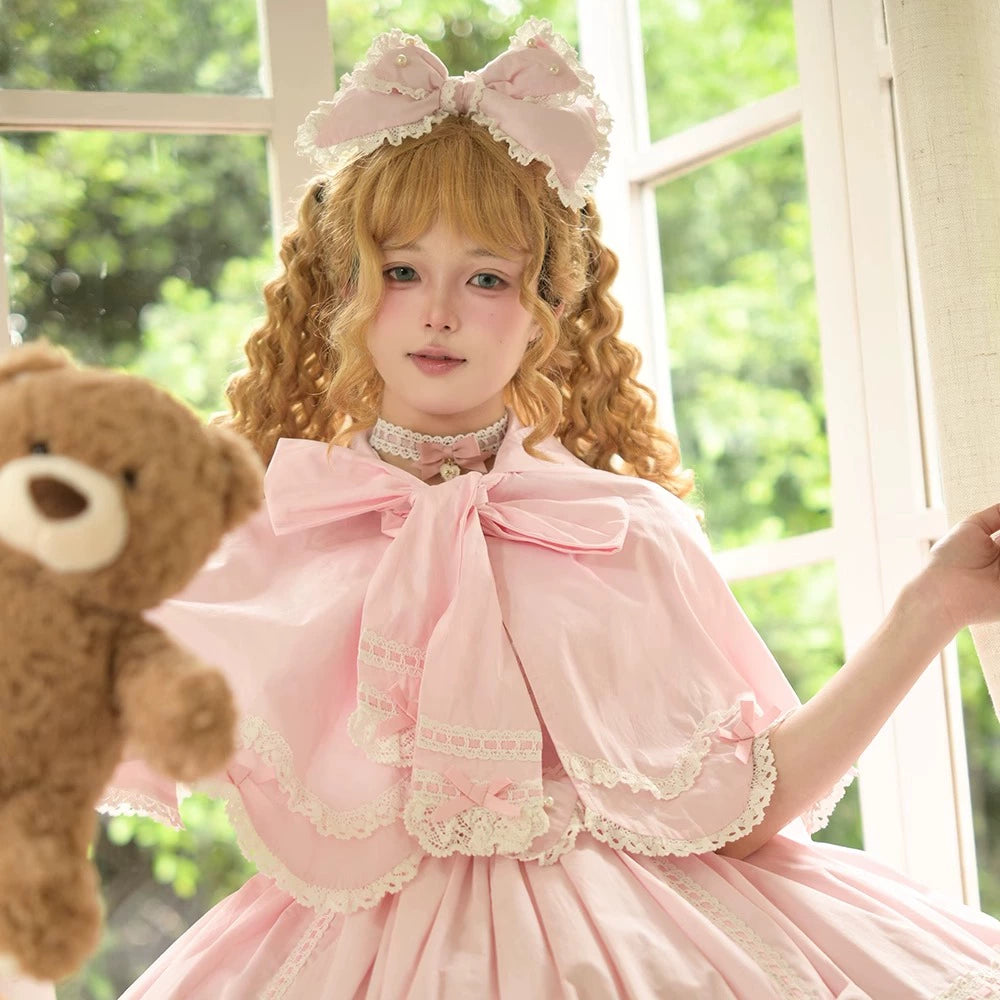 Miss Point - Vintage Petal Rabbit - Old School Lolita Headdress Suit With Bunny Ear 43134:766722