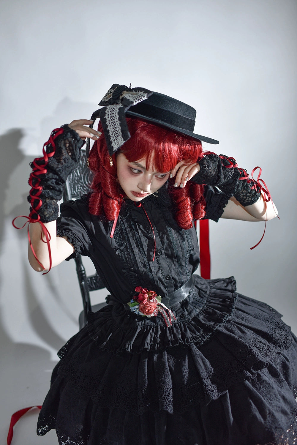 Miss Point - Forest Waltz - Classic Lolita Blouse & Multi-Tiered Ruffles SK 44233:800021