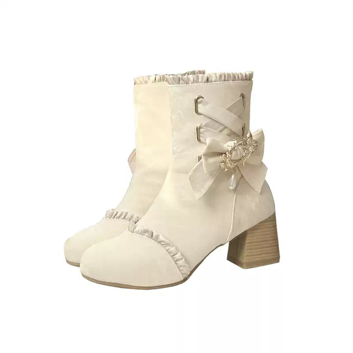 Taoxiaowu~Elegant Lolita Boots Winter Lolita Shoes