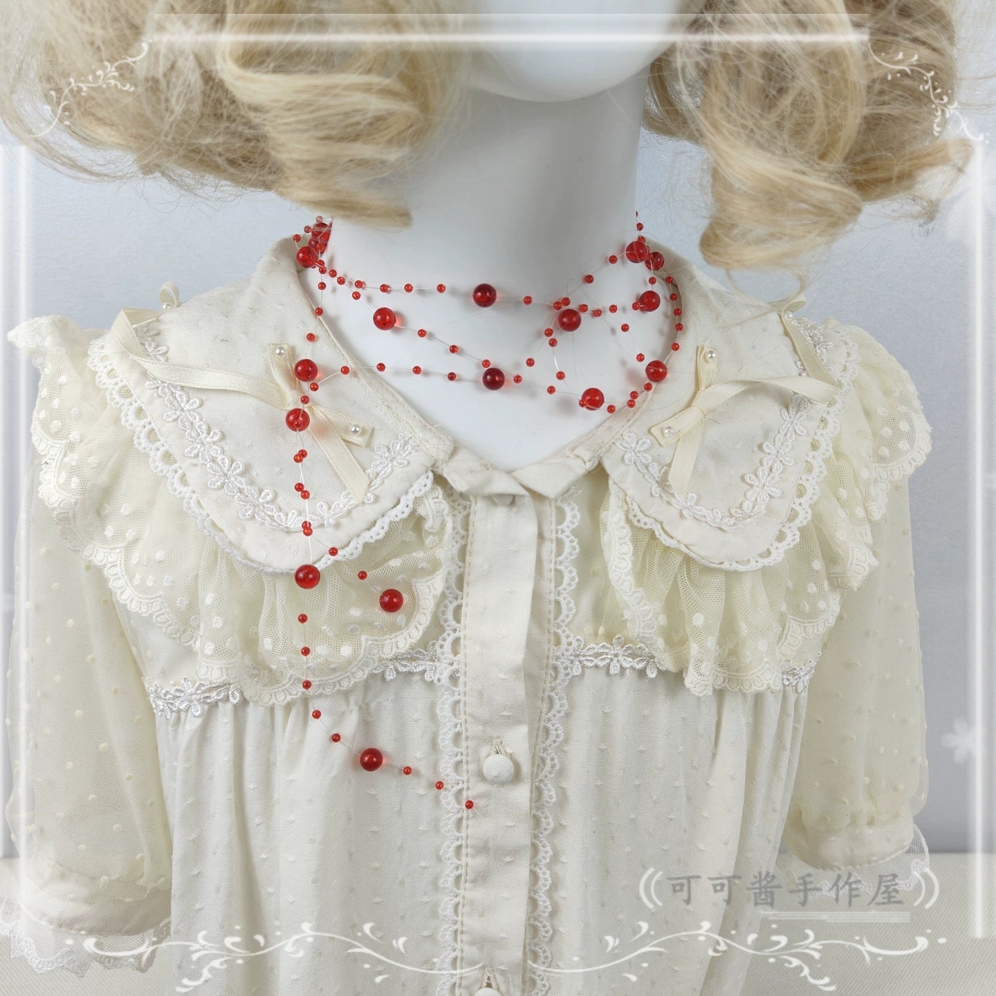 Cocoa Jam - Halloween Gothic Lolita Accessories, White Bride Style 43903:789523