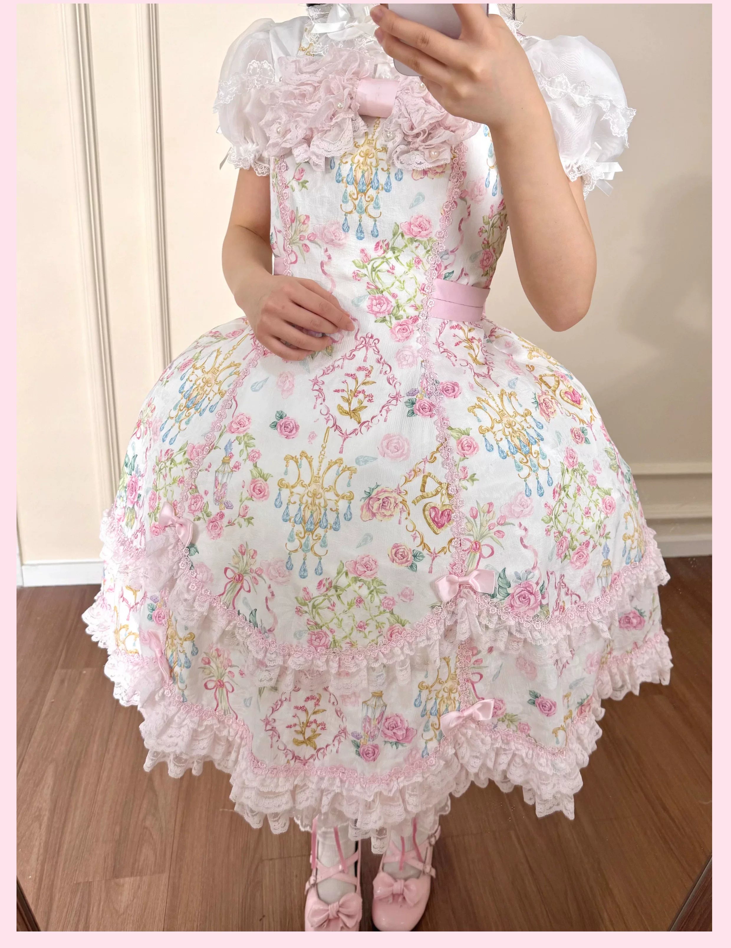 Tata Bath Puff - Bell-Shaped Super Puffy Lolita Petticoat, Adjustable Waist