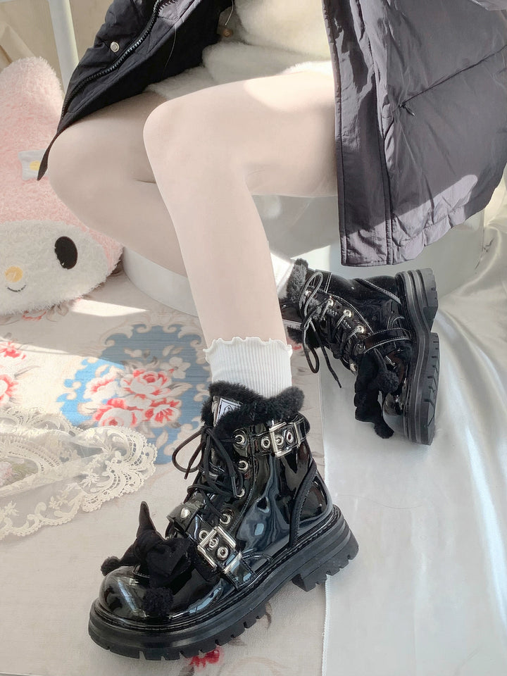 StarsCrwon~Sweet Lolita Shoes Winter Lolita Martin Boots 40724:676368