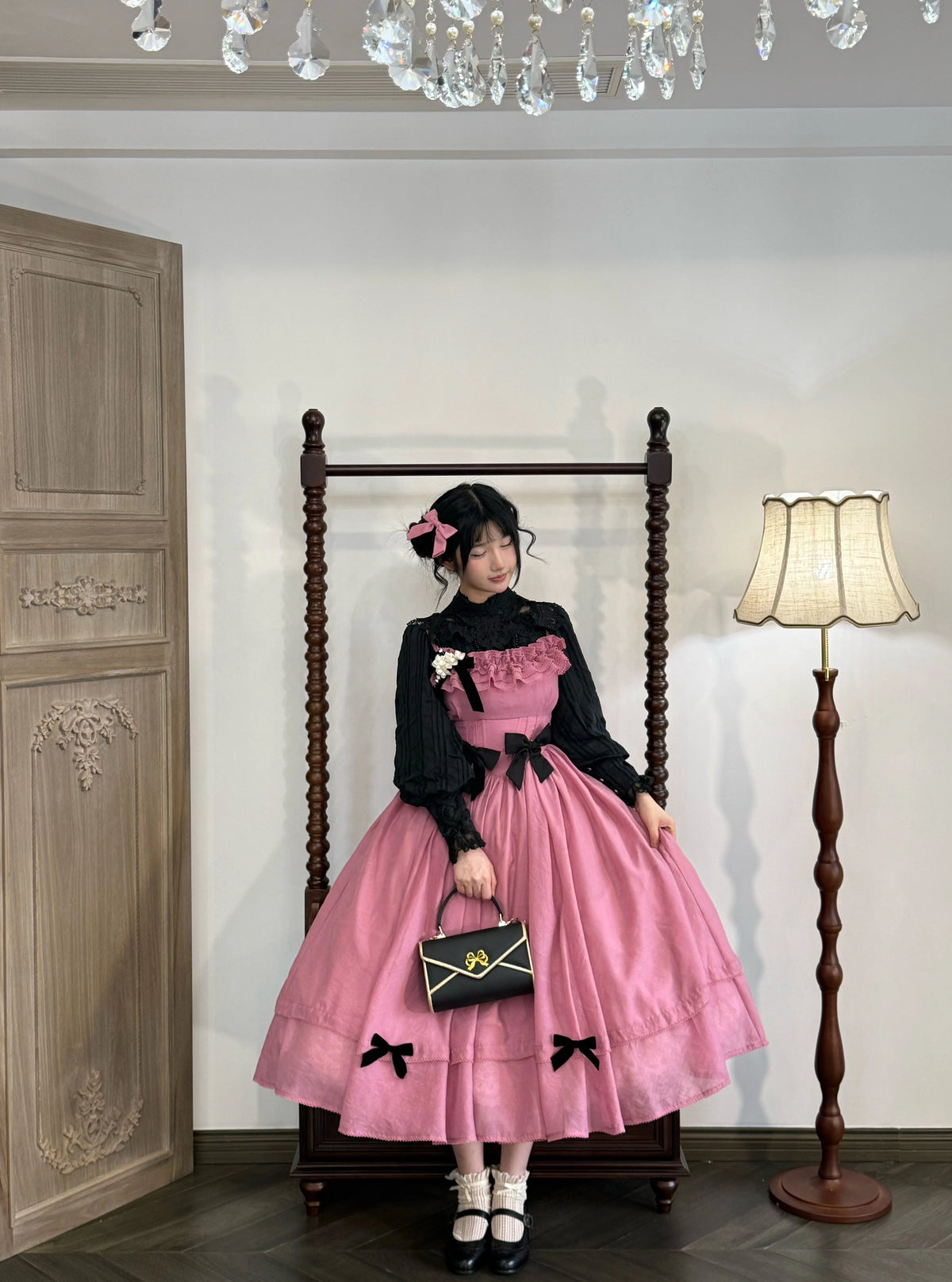 Kiss of Nyx 2.0 - Plus Size Classic Lolita Solid JSK Dress, Boned Waist 45947:869483