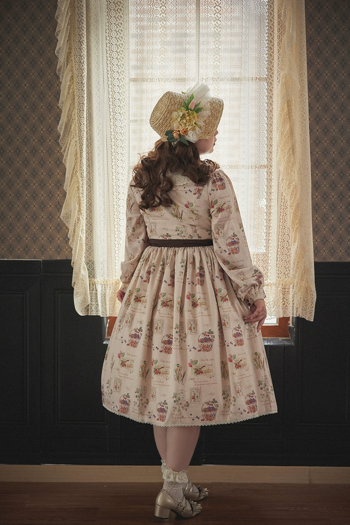 (Buyforme)Miss Point~Forest Lolita Lantern Sleeve OP Casual Dress 29482:341938