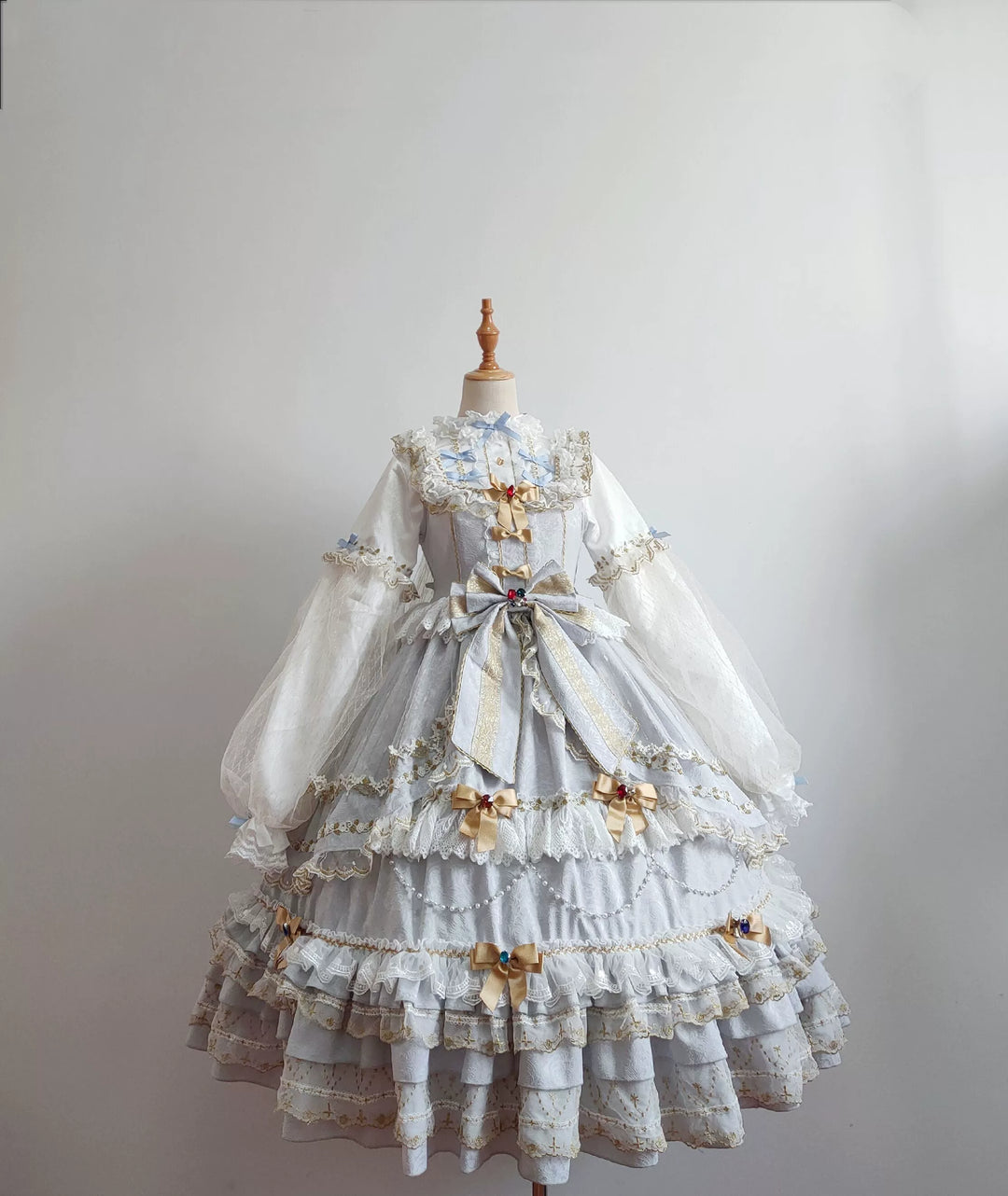 Fishing boss~Elegant Lolita Flounce Hemline Princess Dress Multicolors 19178:677988