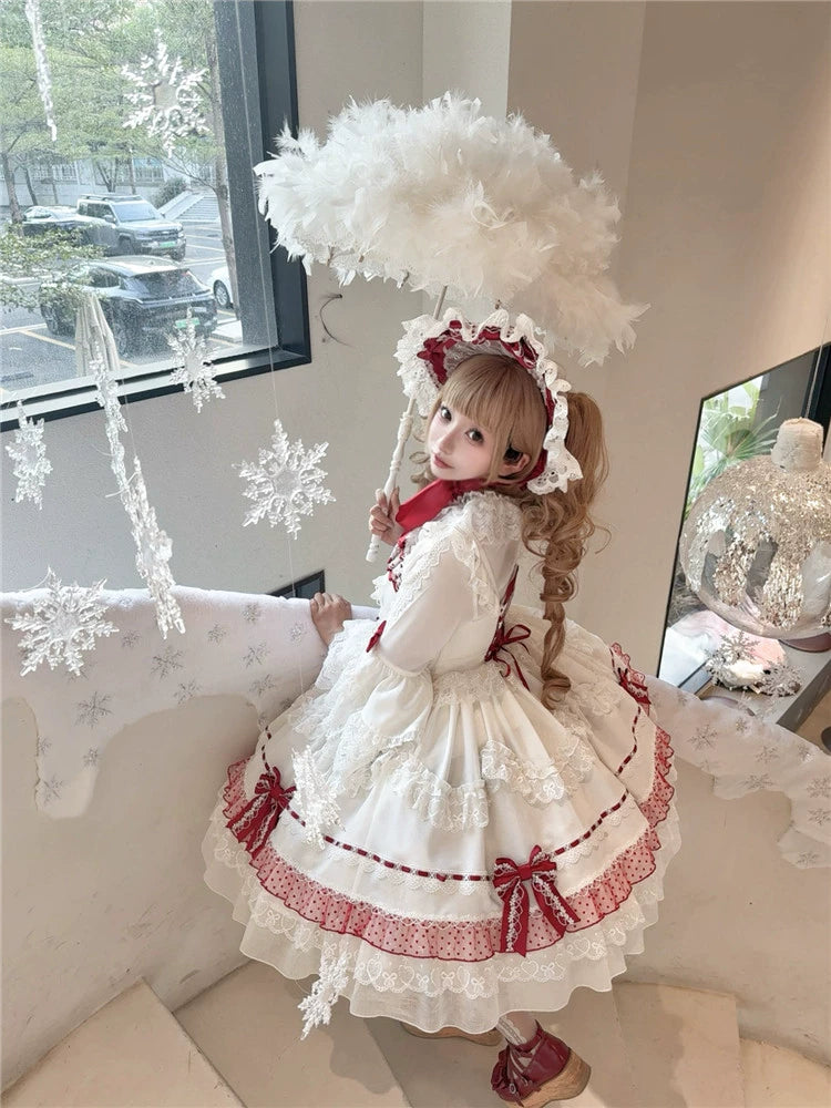 To Alice~Dear dolls~Sweet Lolita JSK Suit Princess Lolita Blouse and BNT