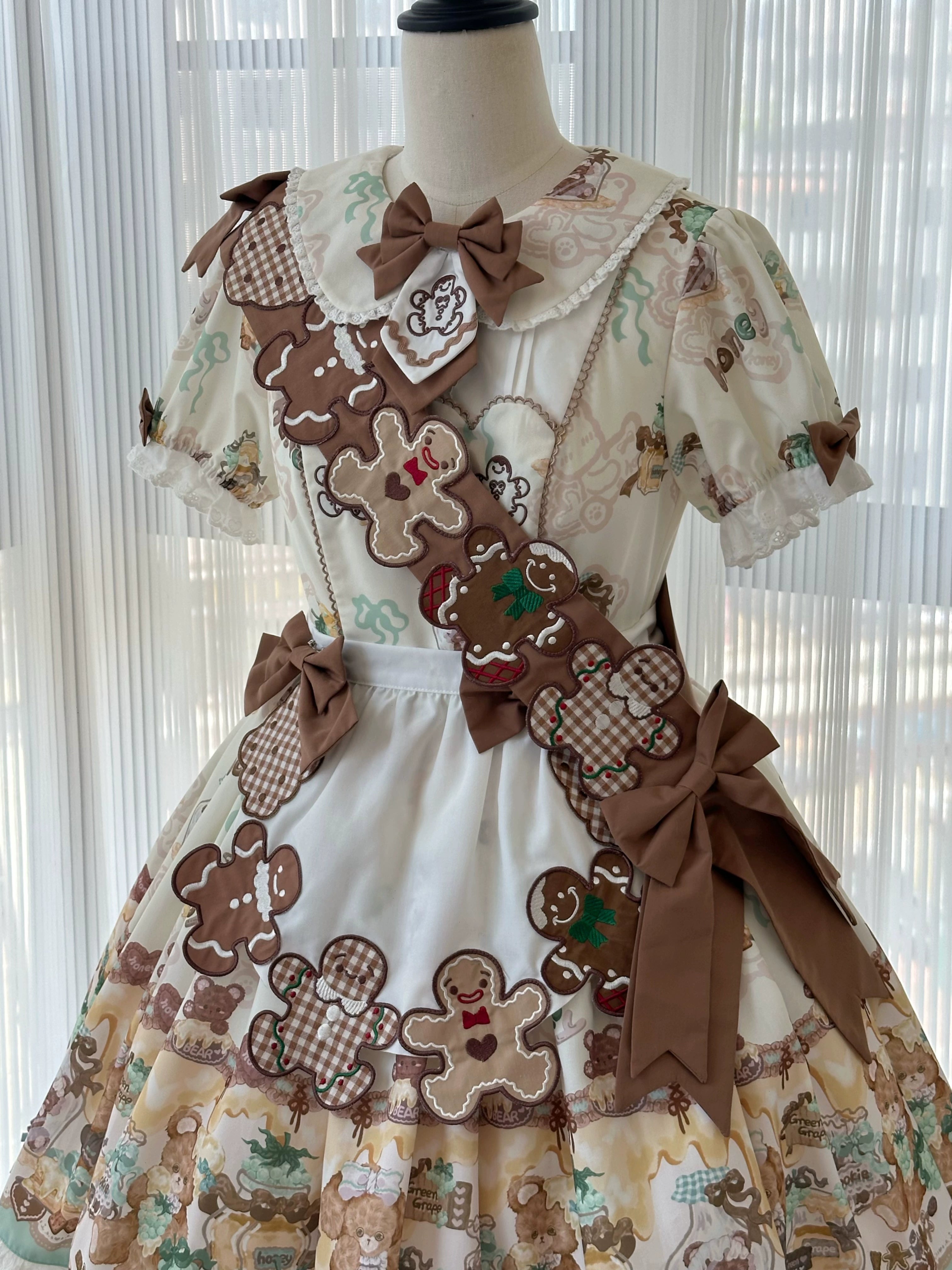 Babyblue~Bear Honey~Sweet Lolita Accessory Gingerbread Man Design 40364:660834