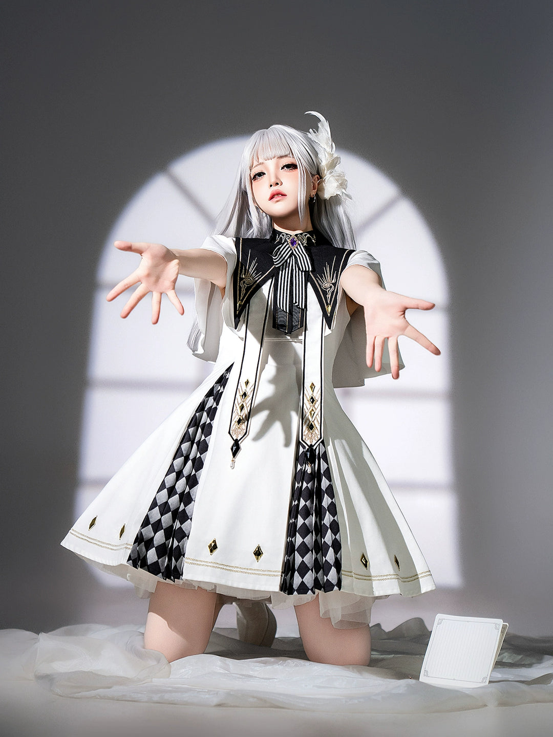 Your Princess~Eye of Truth~Elegant Gothic Lolita Dress Suit With Embroidery