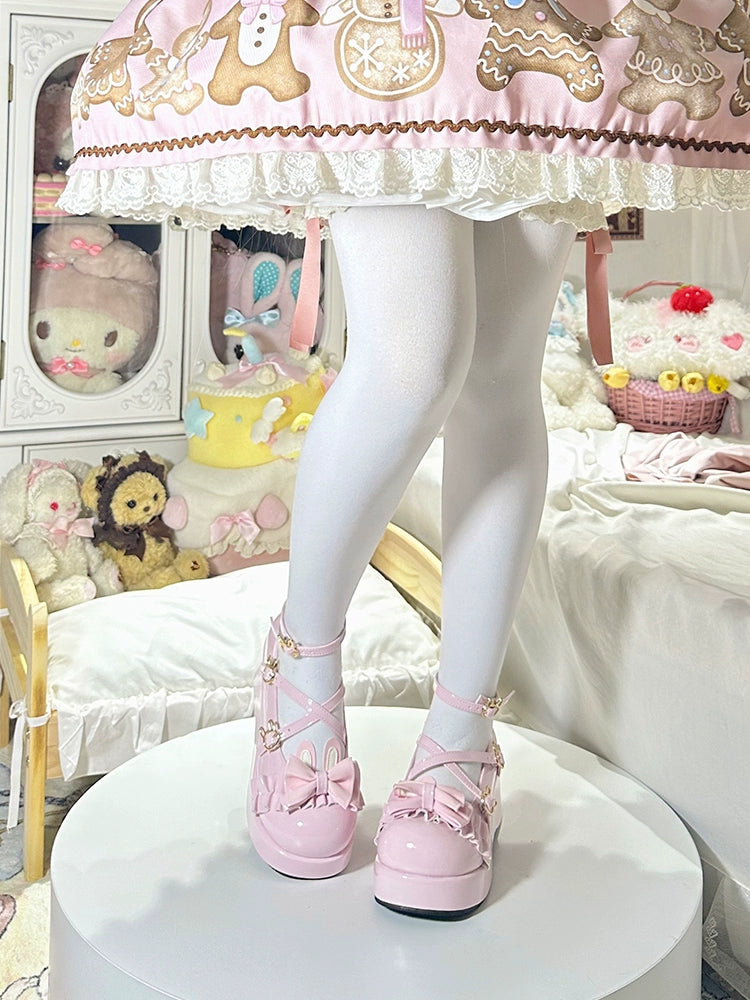 Fairy Godmother - Bond Bunny - Sweet Lolita Platform Shoe, Bunny Ear Accents