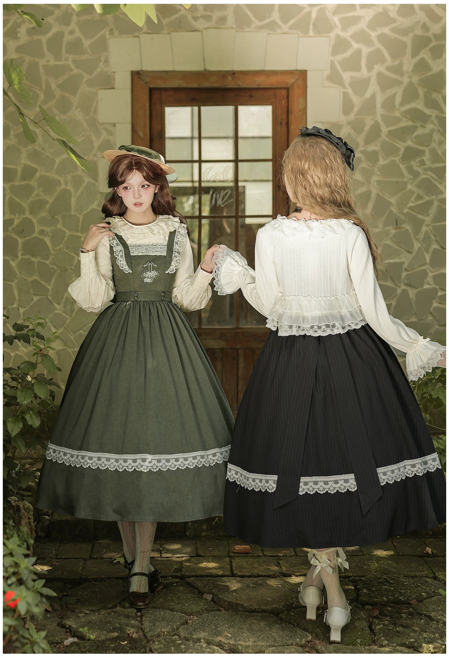 Oak in the Wind - Classic Lolita JSK Dress, Rose Basket Embroidery 45820:863498