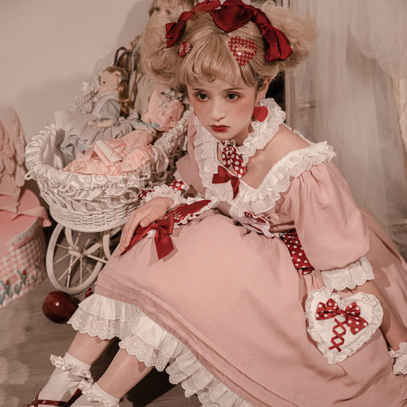 Cornfield Lolita~Strawberry Ice~Sweet Lolita Dress OP   