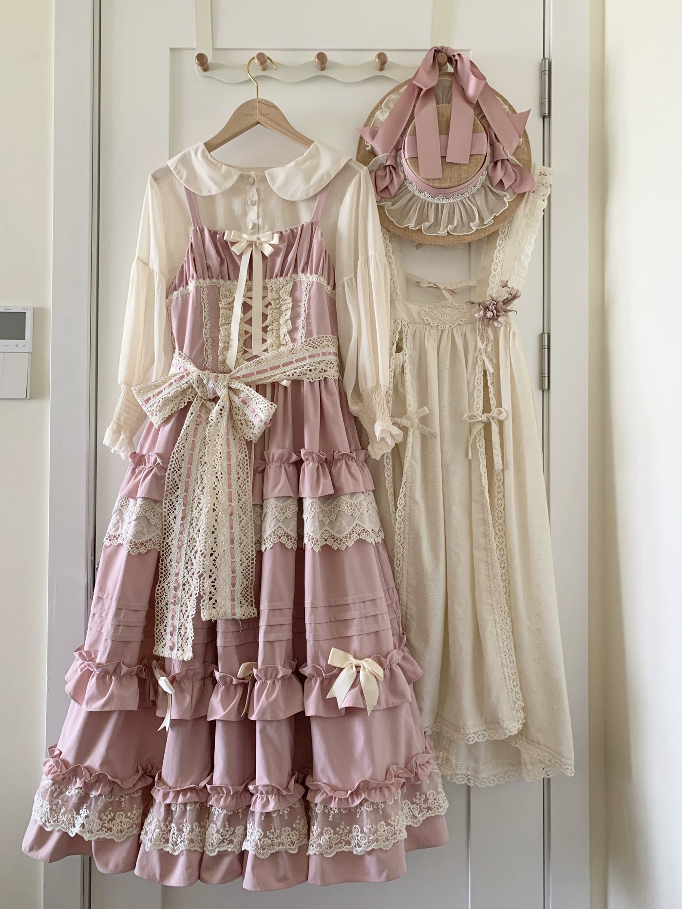 (BFM)Qianmu~Lilianne~Elegant Lolita Ruffled Hem JSK Dress Multicolors   