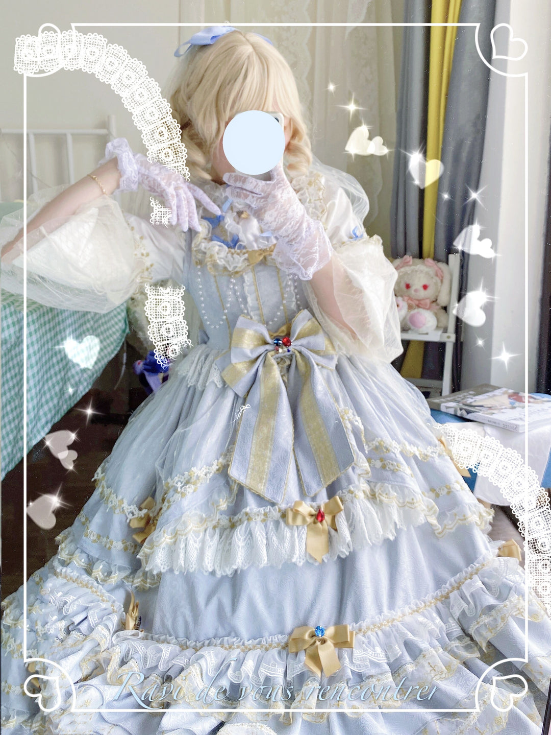 Fishing boss~Elegant Lolita Flounce Hemline Princess Dress Multicolors 19178:270372